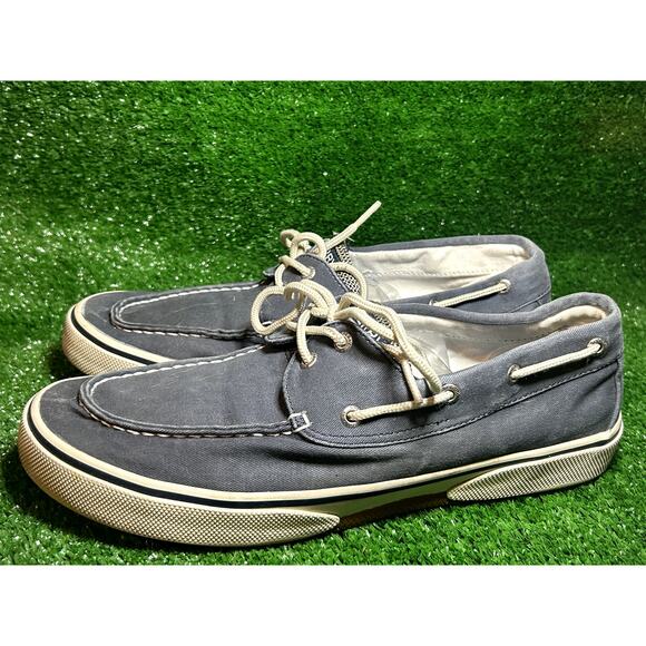 Men Sperry Blue Boat Shoes Size 11.5 Pre Owned - Picture 1 of 5